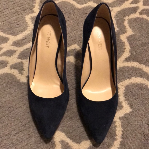 Nine West Shoes - Navy suede Nine West pumps